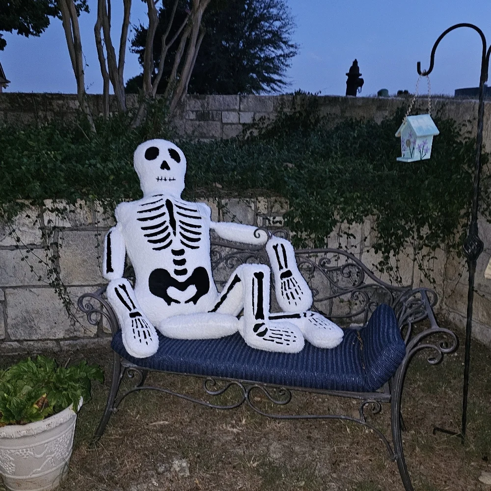 Isaac Mizrahi Skeleton Cutie Pillow